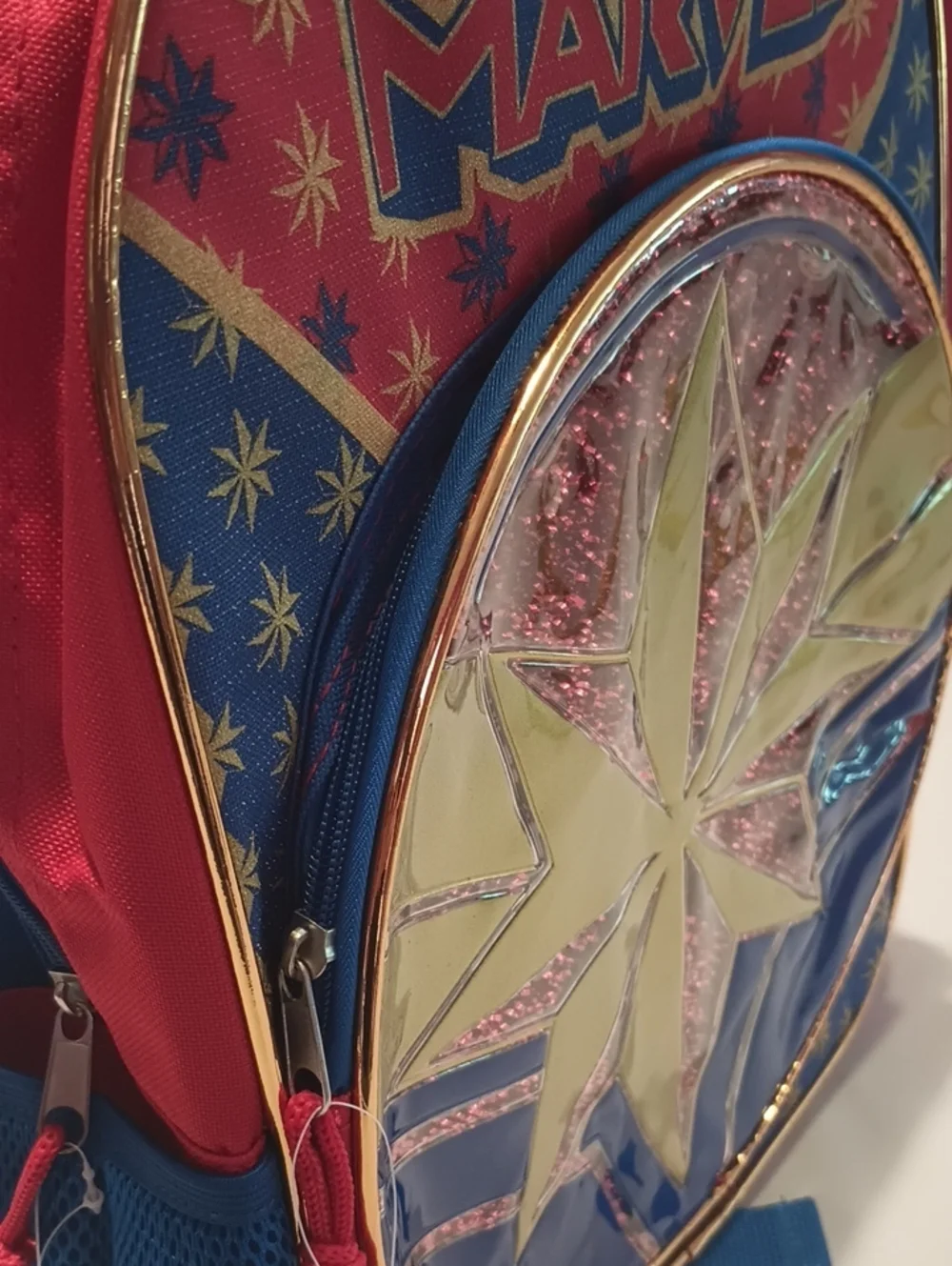 Captain Marvel Backpack - Red, Blue & Gold